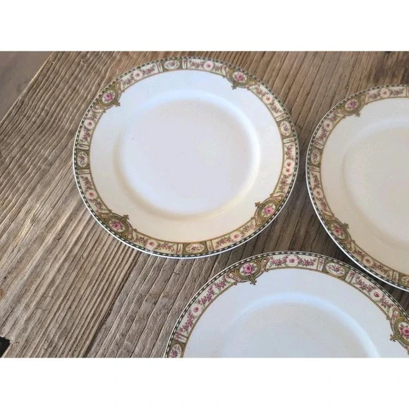 Vintage Theodore Haviland Limoges France Belfort Salad Dessert Bread Plate 3 Pcs - Picture 5 of 14